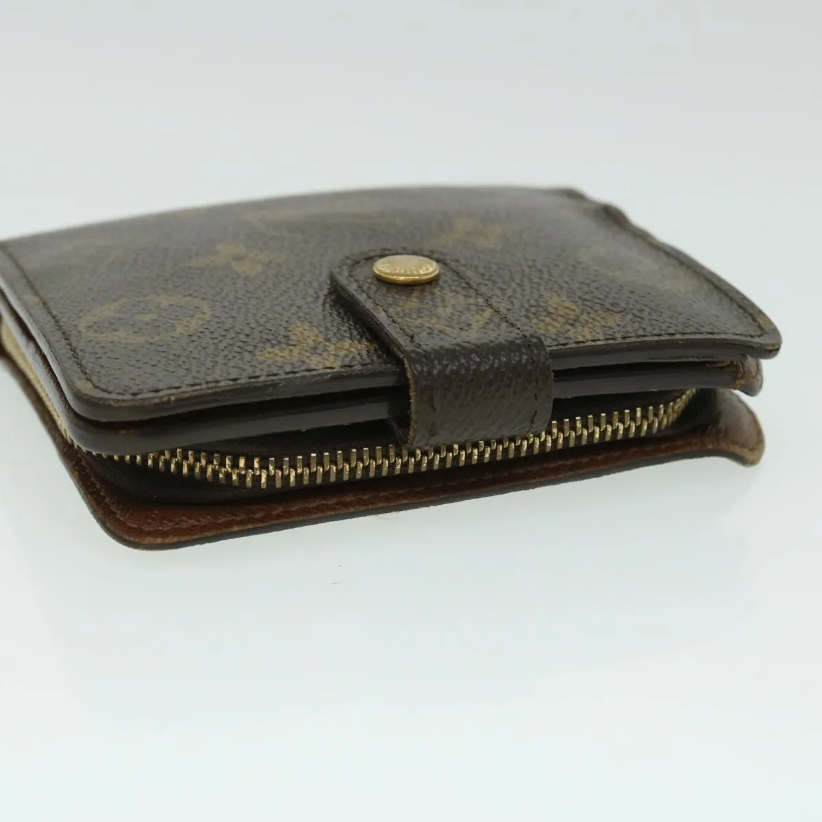 Trendy Inspired Louis Vuitton Monogram Compact Zip Wallet M61667 Lv Auth 52871