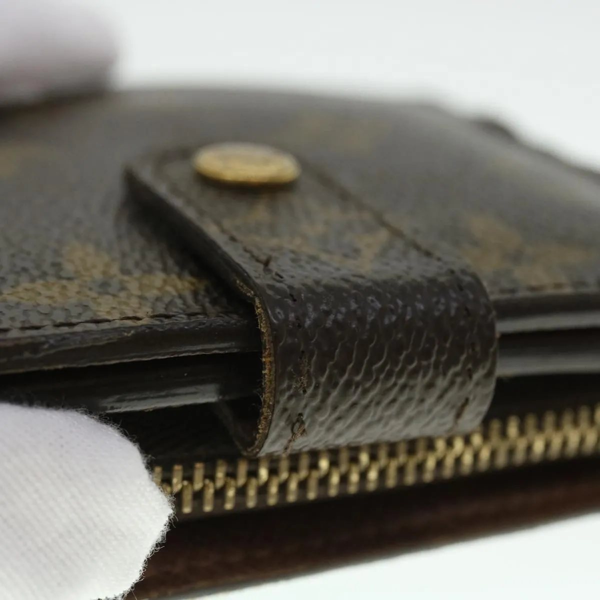Trendy Inspired Louis Vuitton Monogram Compact Zip Wallet M61667 Lv Auth 52871