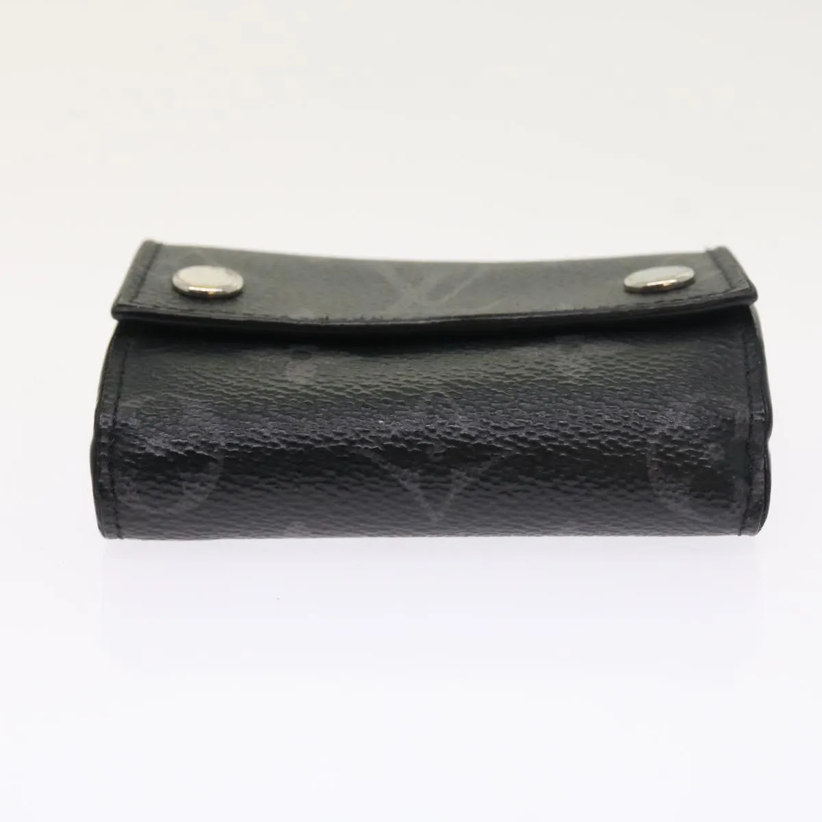 Trendy Inspired Louis Vuitton Monogram Eclipse Discovery Compact Wallet M67630 Lv Auth 54538