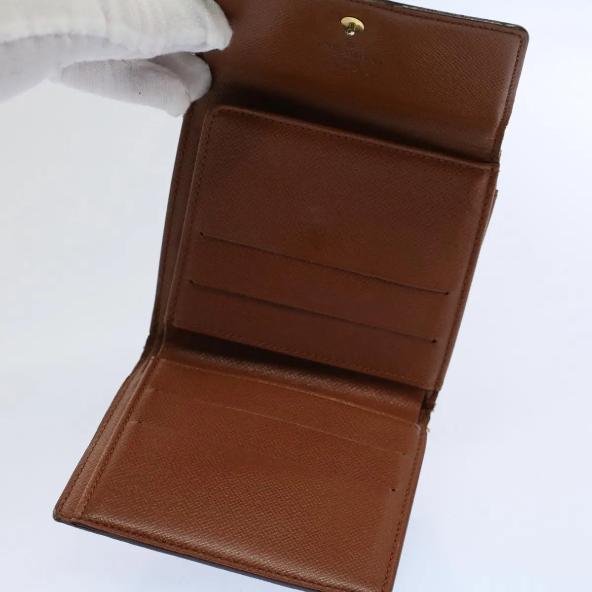Trendy Inspired Louis Vuitton Monogram Porte Monnaie Bier Cartes Crdit Wallet M61652 Auth Ep2466