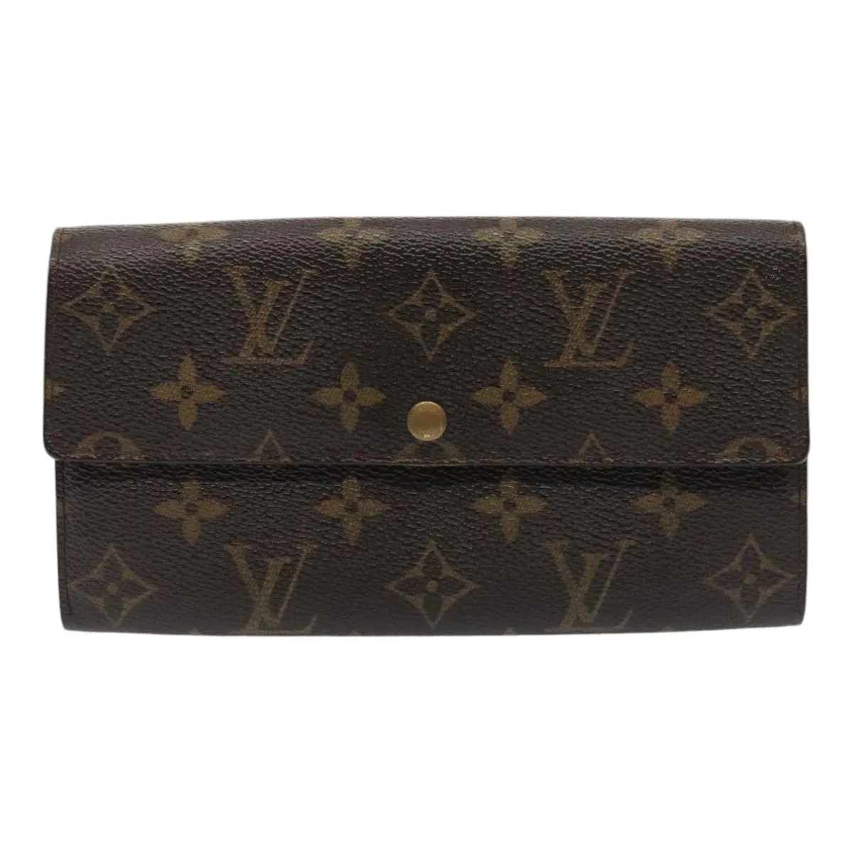 Trendy Inspired Louis Vuitton Monogram Portefeuille Sarah Long Wallet M60531 Lv Auth Bs17395