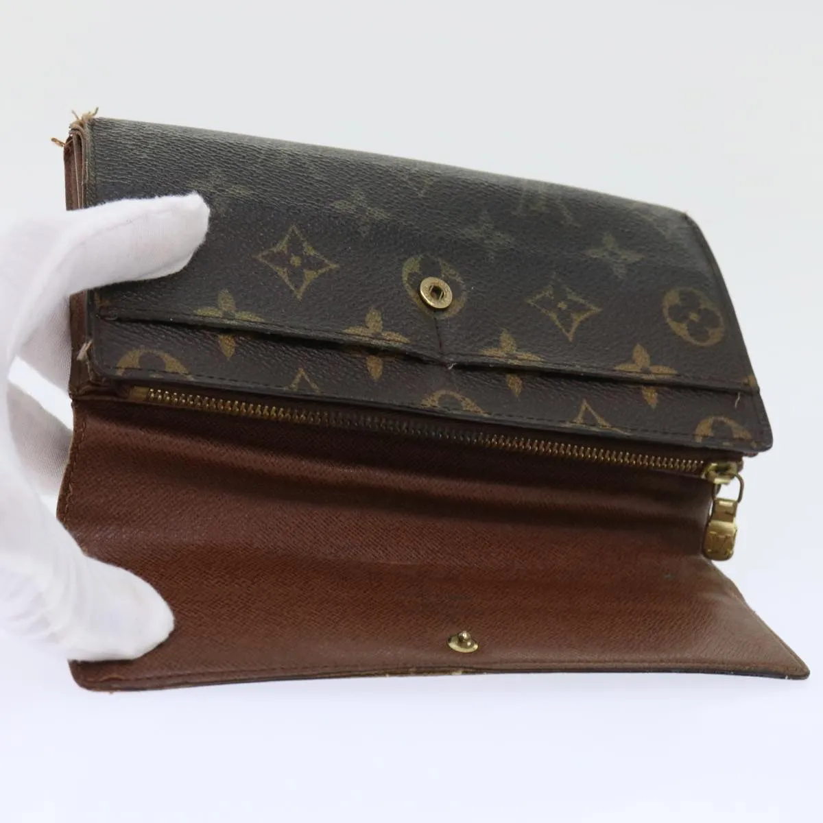 Trendy Inspired Louis Vuitton Monogram Portefeuille Sarah Long Wallet M61734 Lv Auth 54063