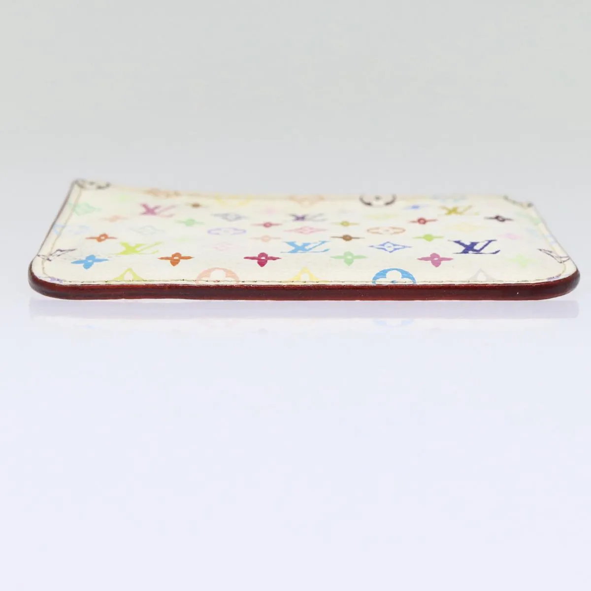 Trendy Inspired Louis Vuitton Multicolor Pochette Cles Nm Coin Purse White M93734 Lv Auth 88038