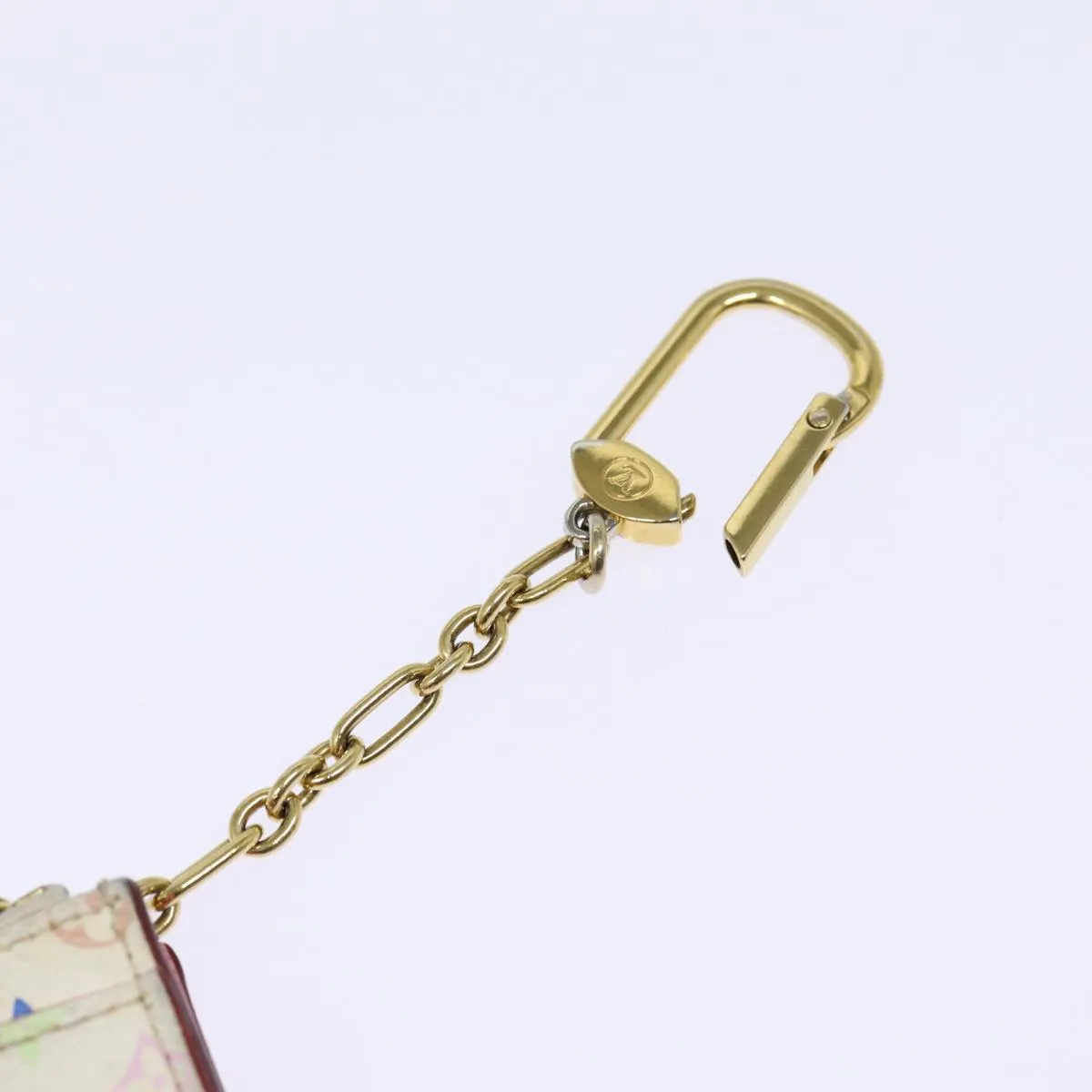 Trendy Inspired Louis Vuitton Multicolor Pochette Cles Nm Coin Purse White M93734 Lv Auth 88038