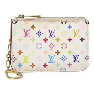 Trendy Inspired Louis Vuitton Multicolor Pochette Cles Nm Coin Purse White M93734 Lv Auth 88038