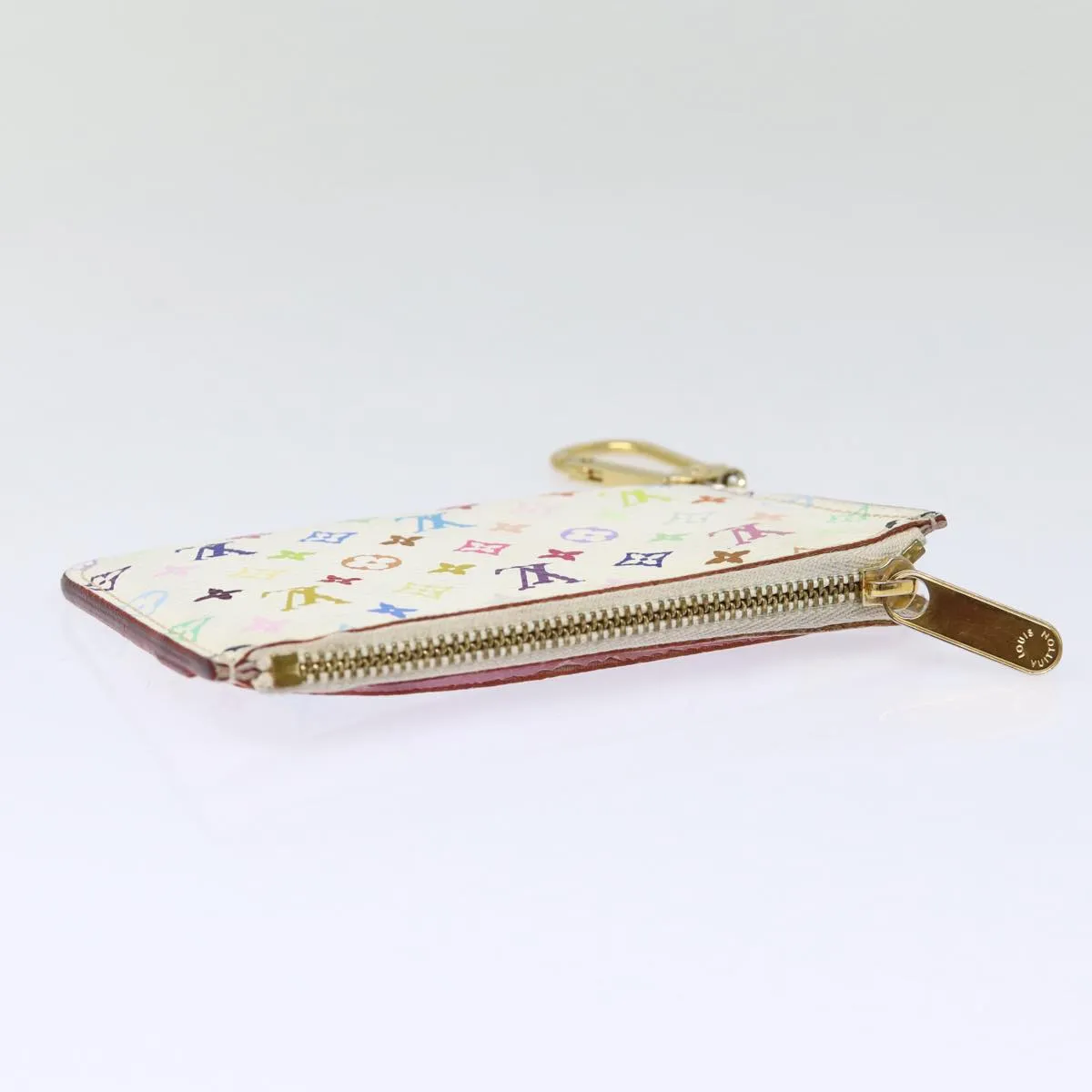 Trendy Inspired Louis Vuitton Multicolor Pochette Cles Nm Coin Purse White M93734 Lv Auth 88038
