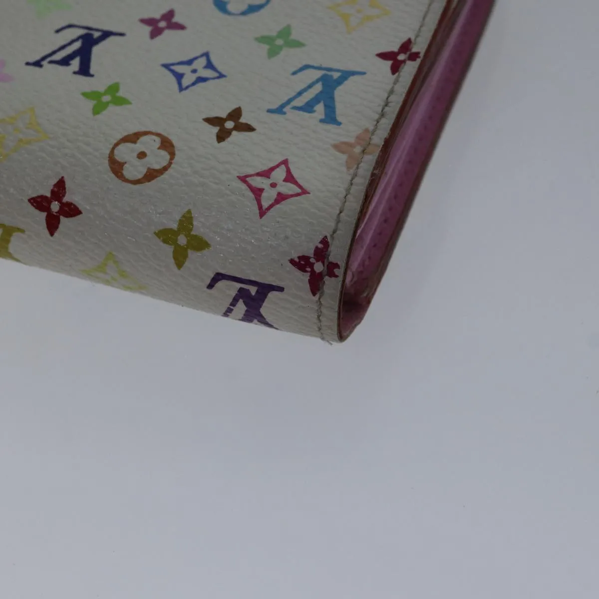 Trendy Inspired Louis Vuitton Multicolor Portefeuille Sarah Wallet White M93532 Lv Auth 87796