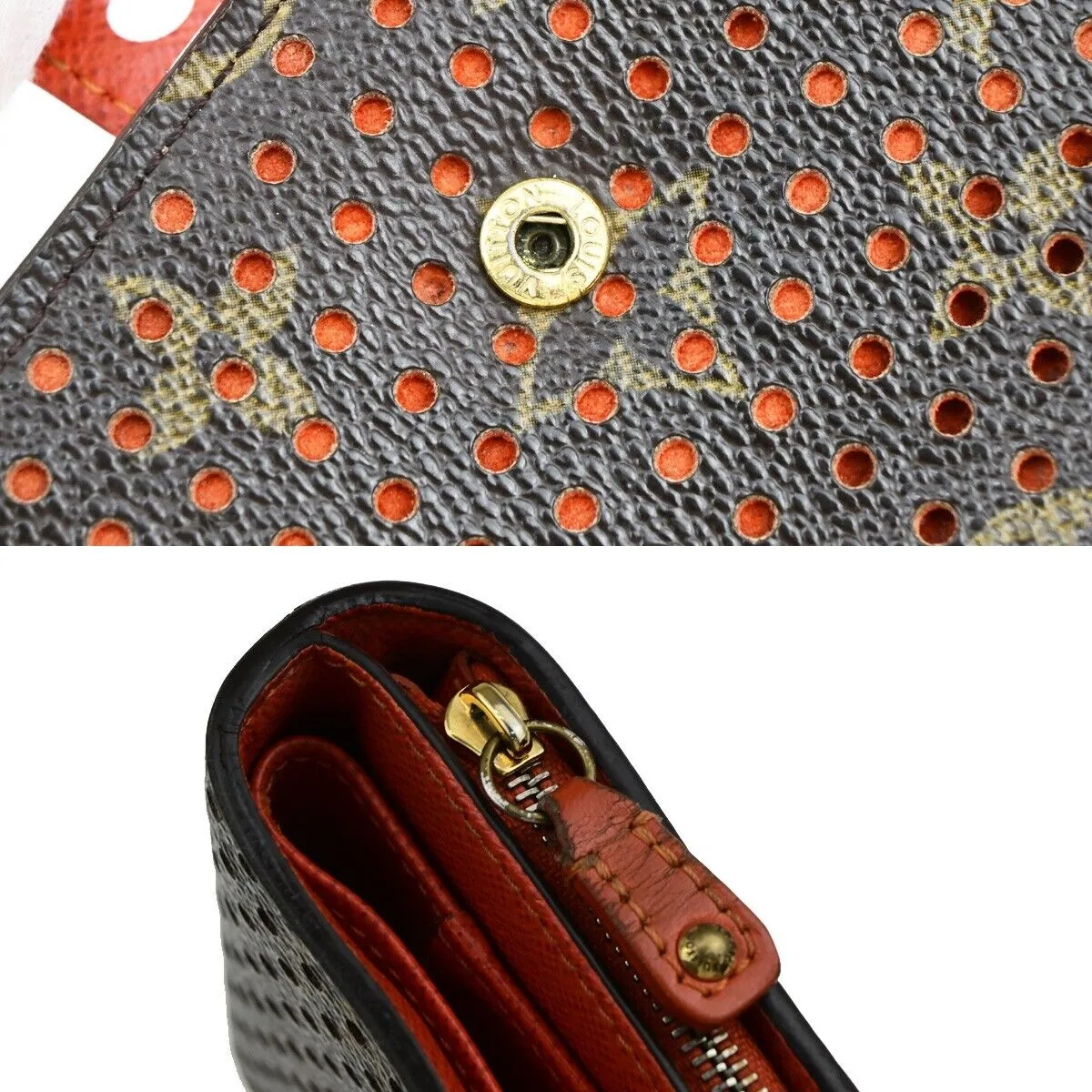 Trendy Inspired Louis Vuitton Perfo Compact Wallet