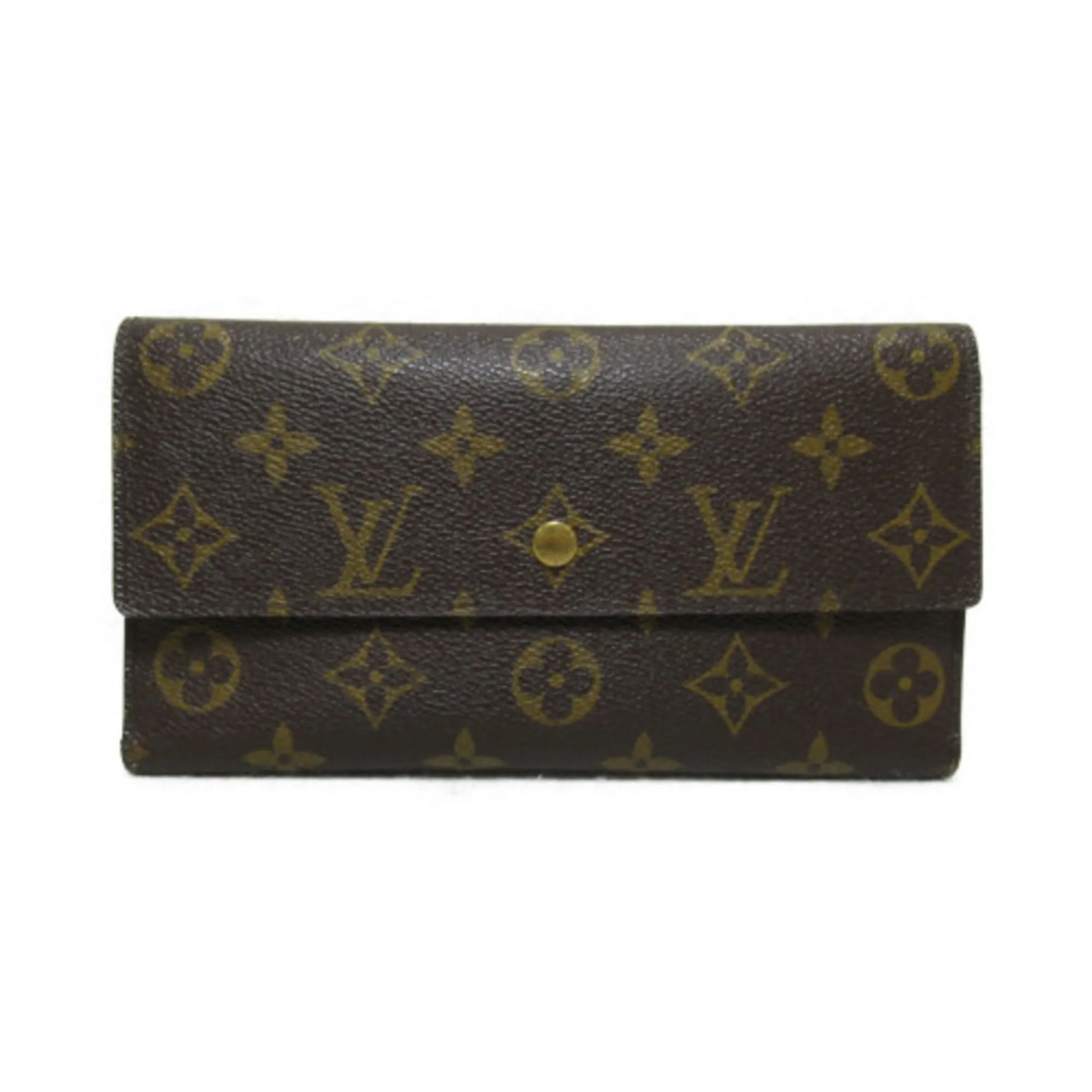 Trendy Inspired Louis Vuitton Porte Tresor Brown Monogram Pvc Coated Canvas M61215