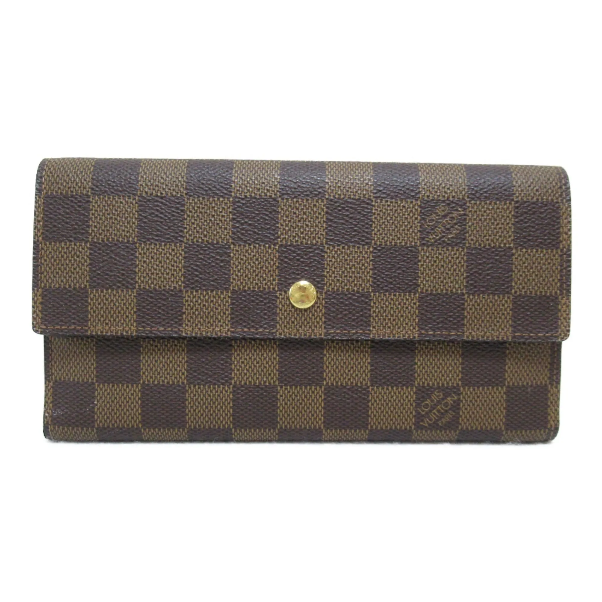 Trendy Inspired Louis Vuitton Porte Tresorlong Wallet Brown Damier Pvc Coated Canvas N61215