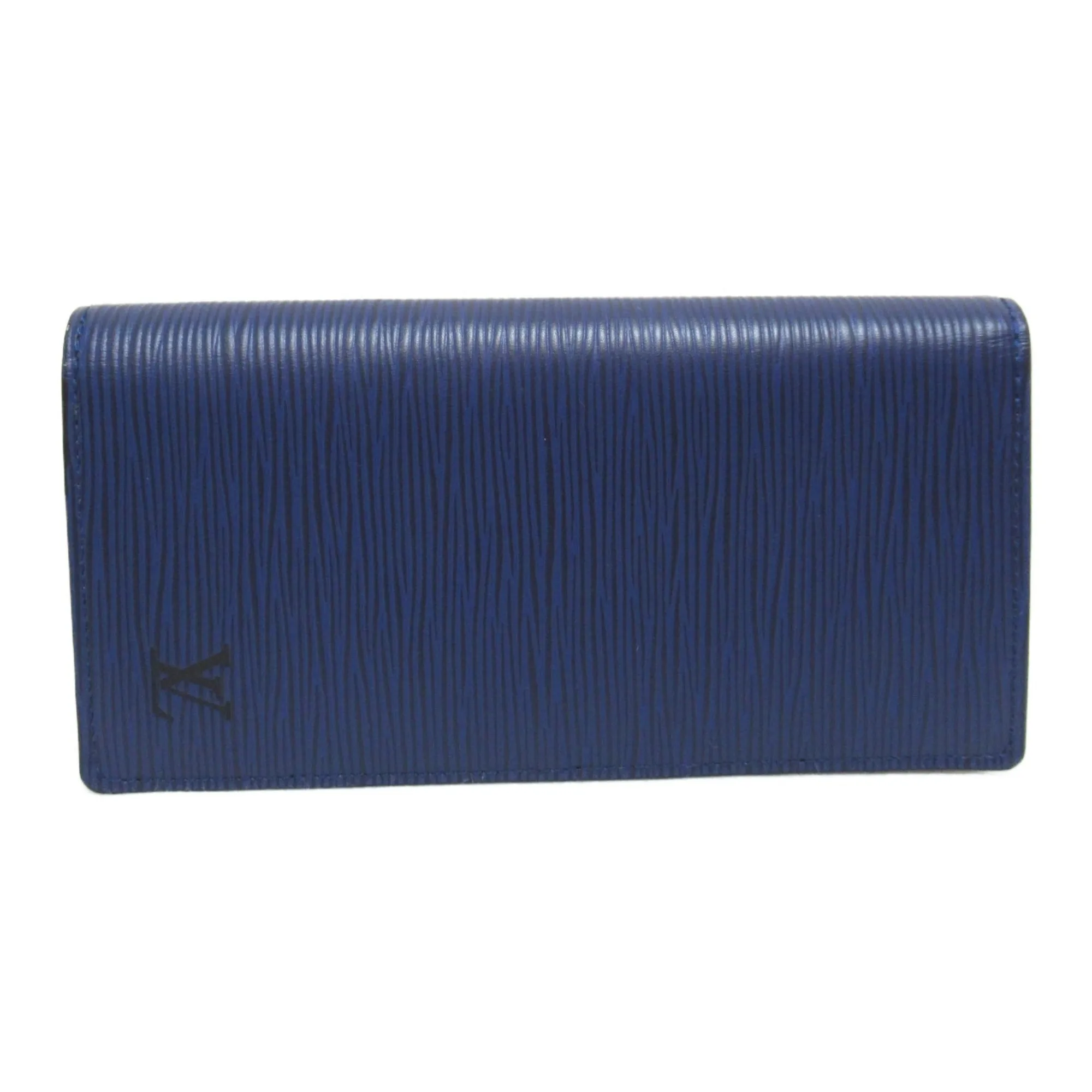 Trendy Inspired Louis Vuitton Portefeiulle Braza Bifold Long Wallet Navy Epi Leather M81371