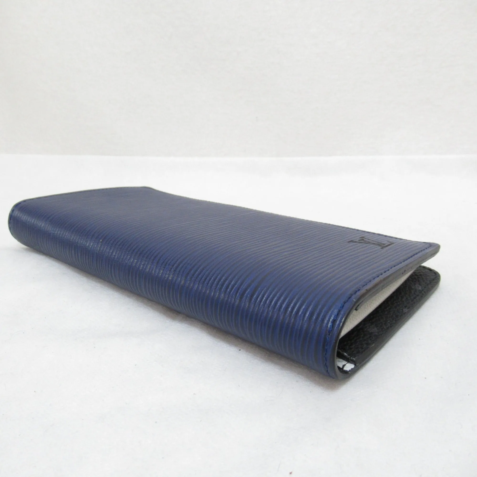 Trendy Inspired Louis Vuitton Portefeiulle Braza Bifold Long Wallet Navy Epi Leather M81371