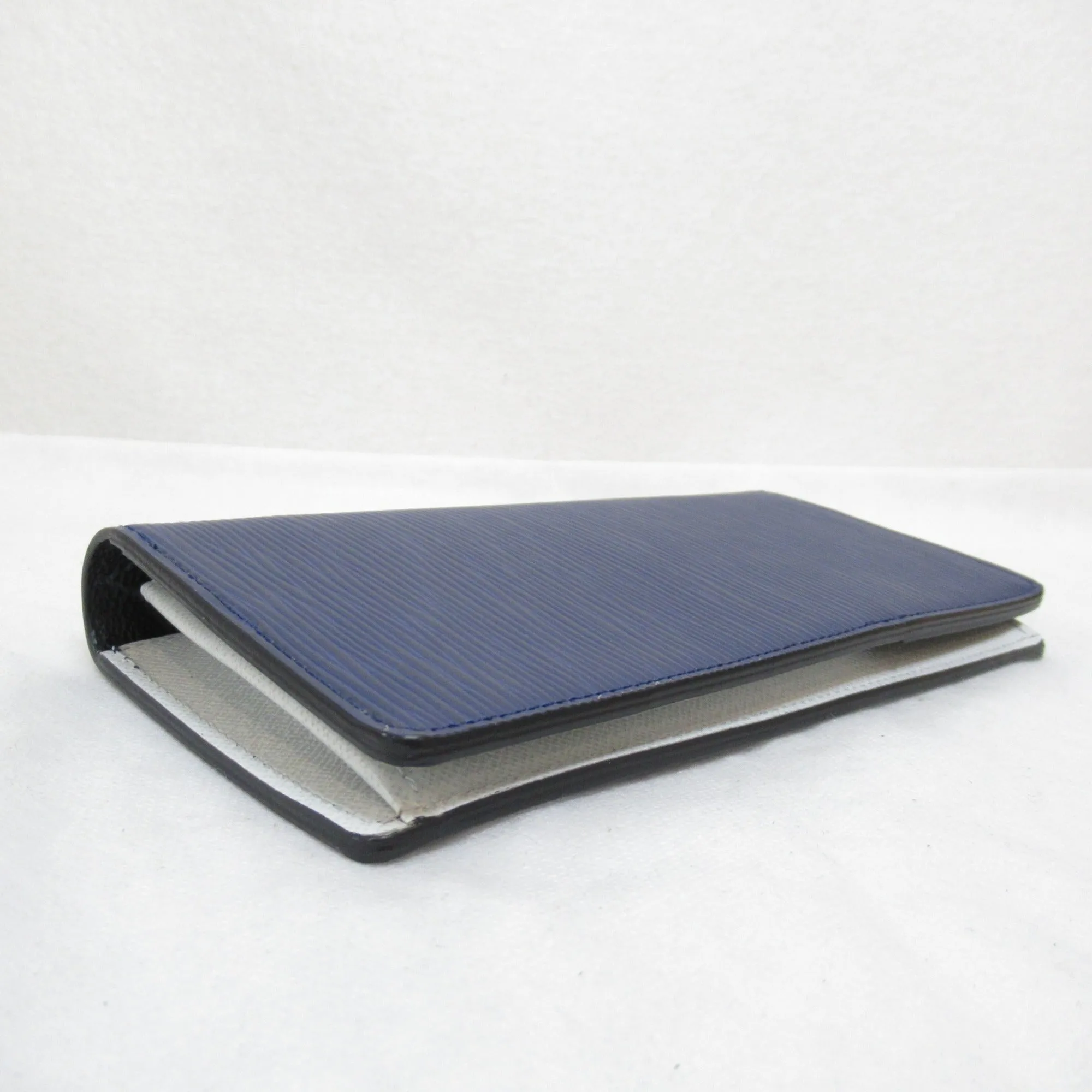 Trendy Inspired Louis Vuitton Portefeiulle Braza Bifold Long Wallet Navy Epi Leather M81371