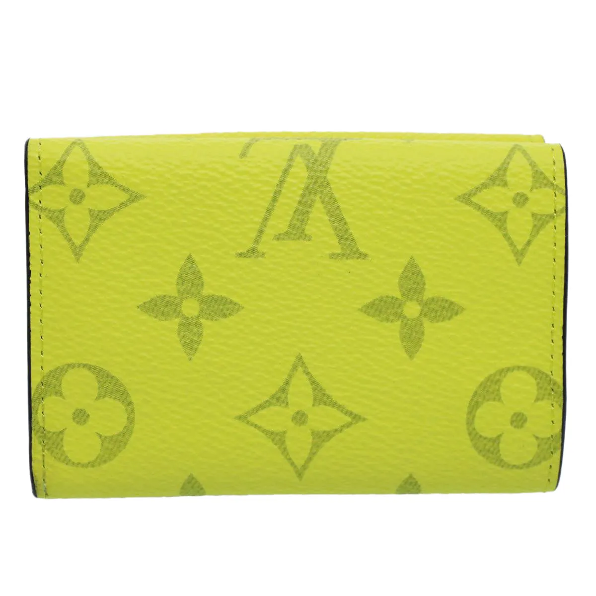 Trendy Inspired Louis Vuitton Taigalama Discovery Compact Wallet Jaune M67629 Lv Auth Ac2214