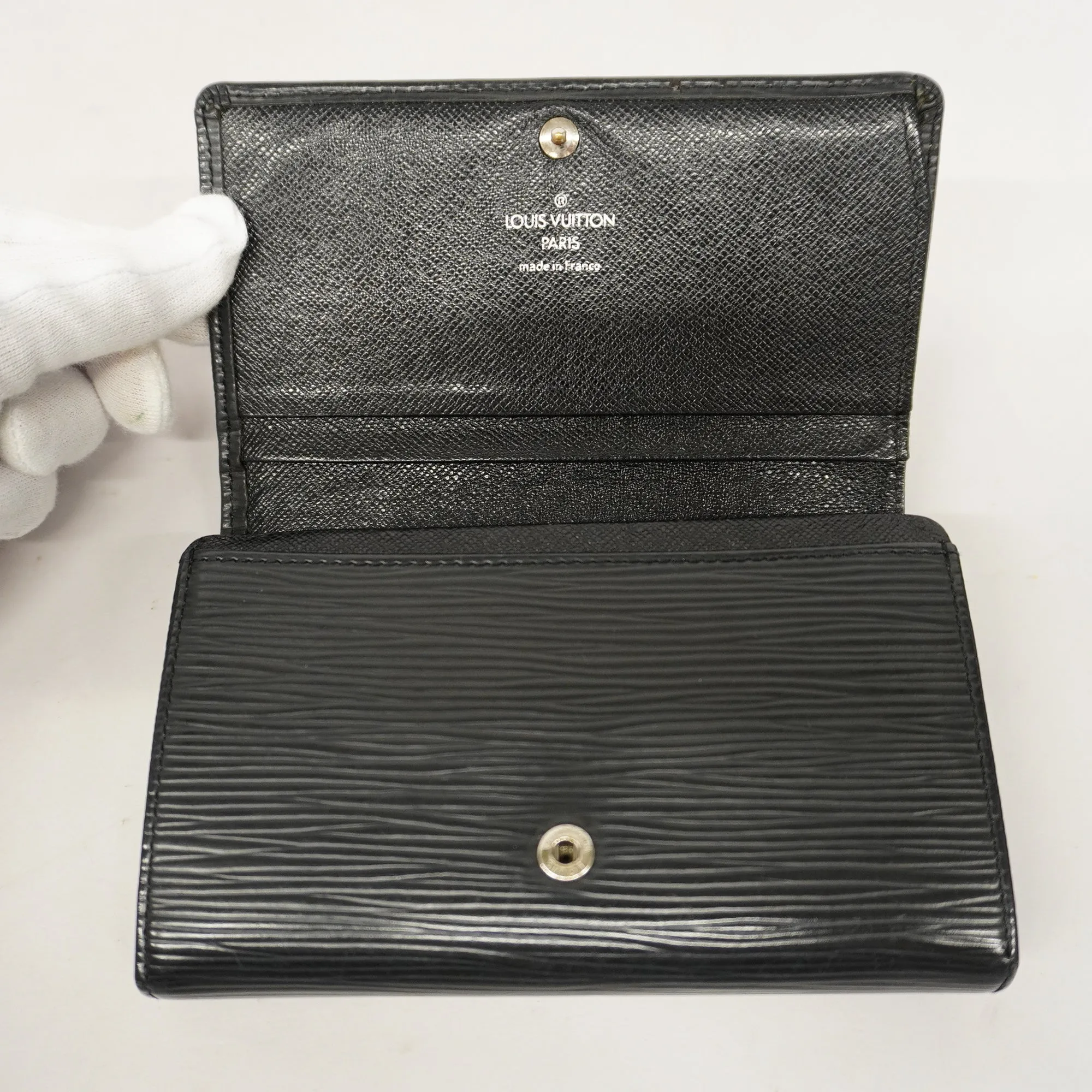 Trendy Inspired Louis Vuittonauth  Epi Porte Monnaie Billets Tresor M63502 Women's Wallet