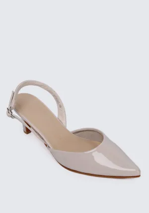 Vicky Comfy Heels In Beige