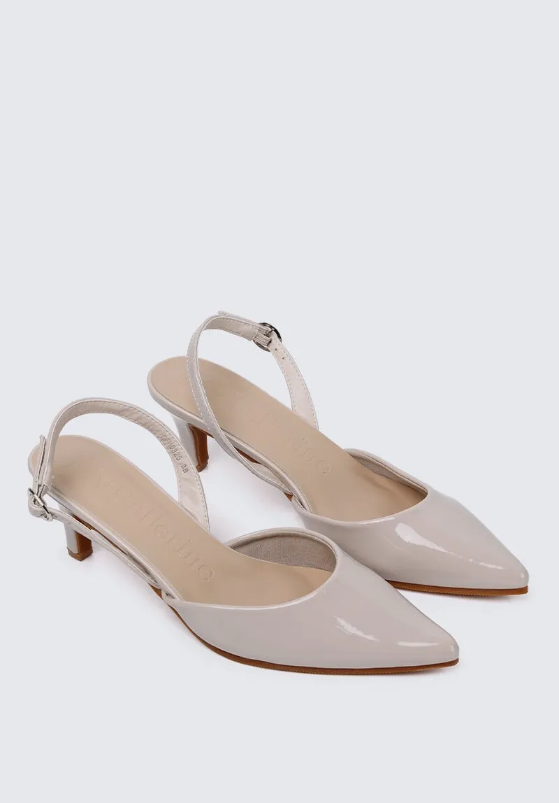 Vicky Comfy Heels In Beige