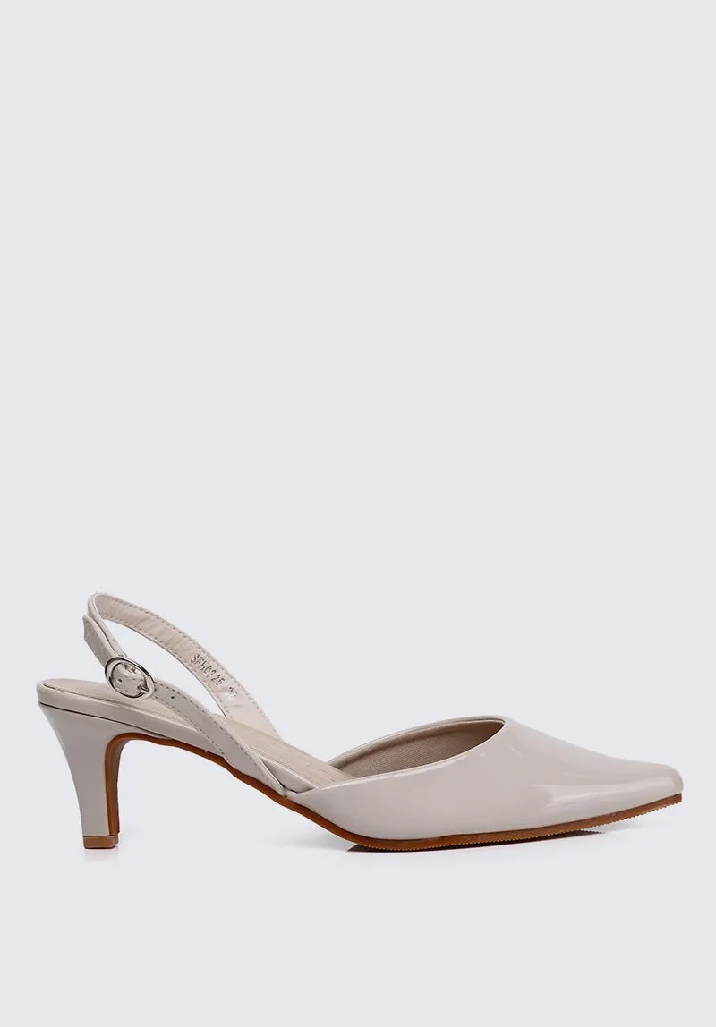 Vicky Comfy Heels In Beige