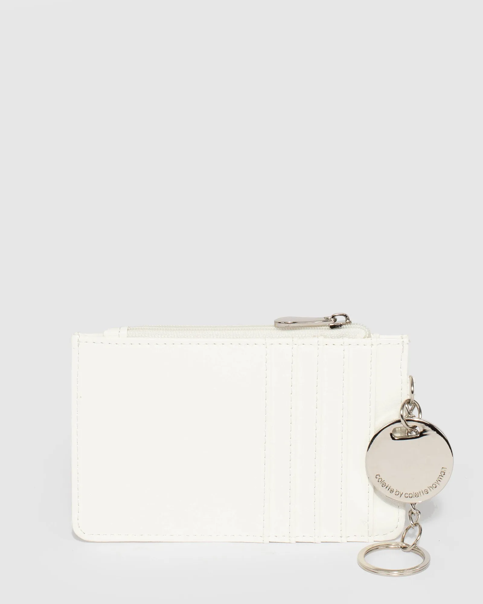 White Ali Tag Card Holder