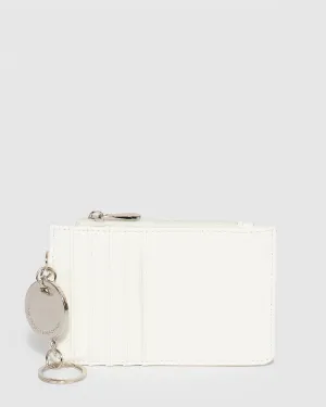 White Ali Tag Card Holder