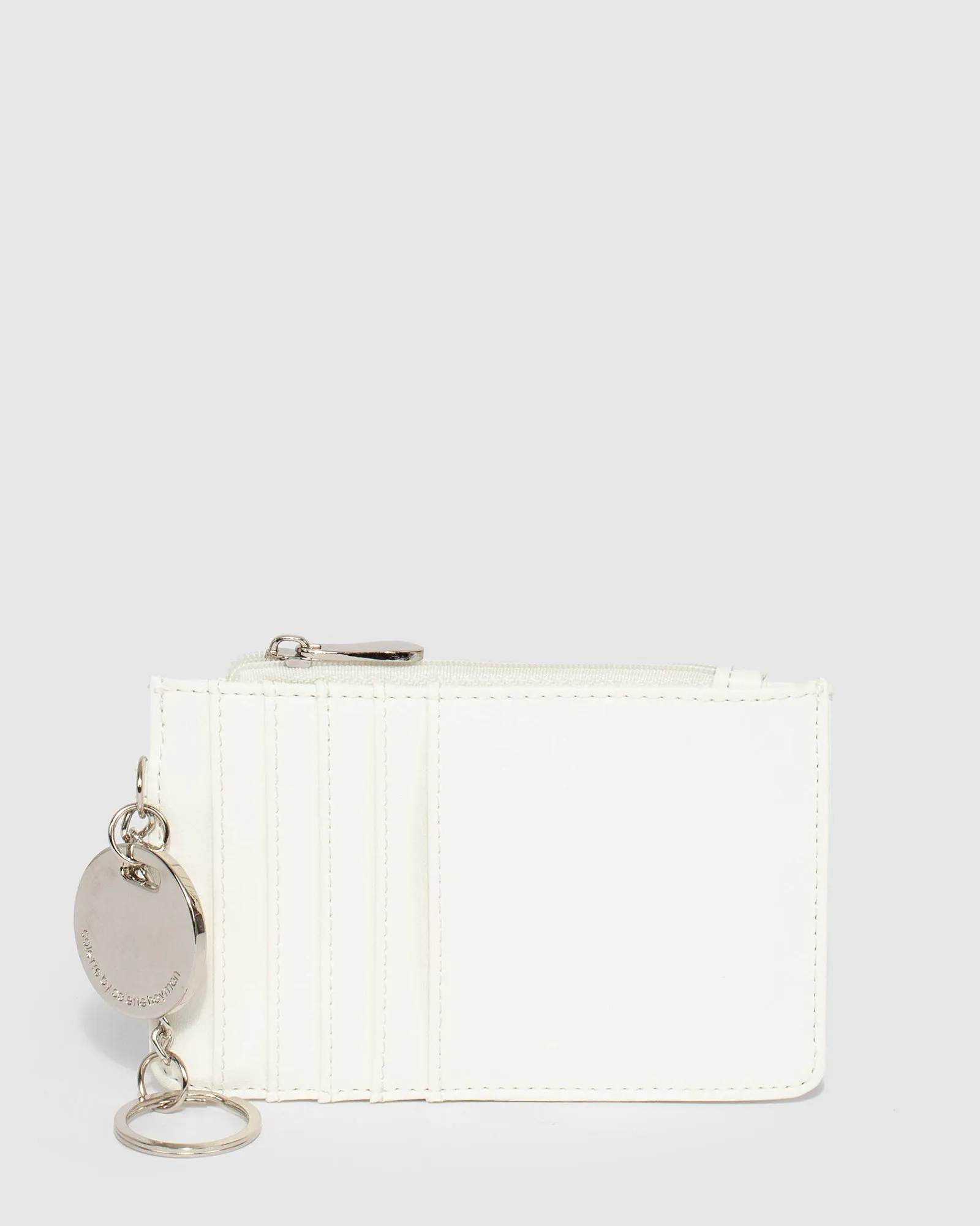 White Ali Tag Card Holder