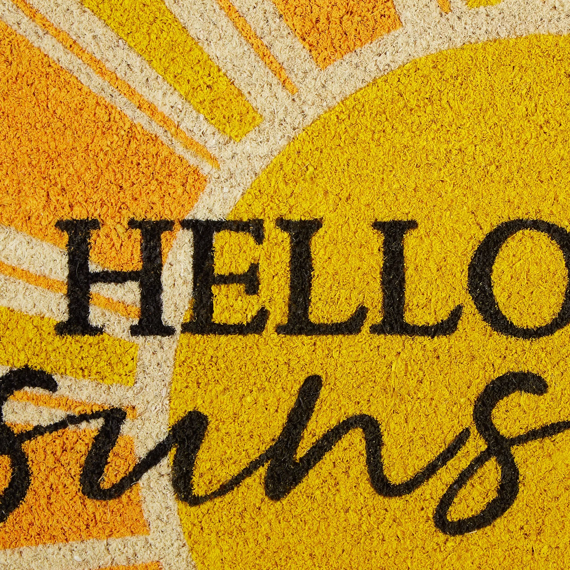 Yellow Hello Sunshine Doormat